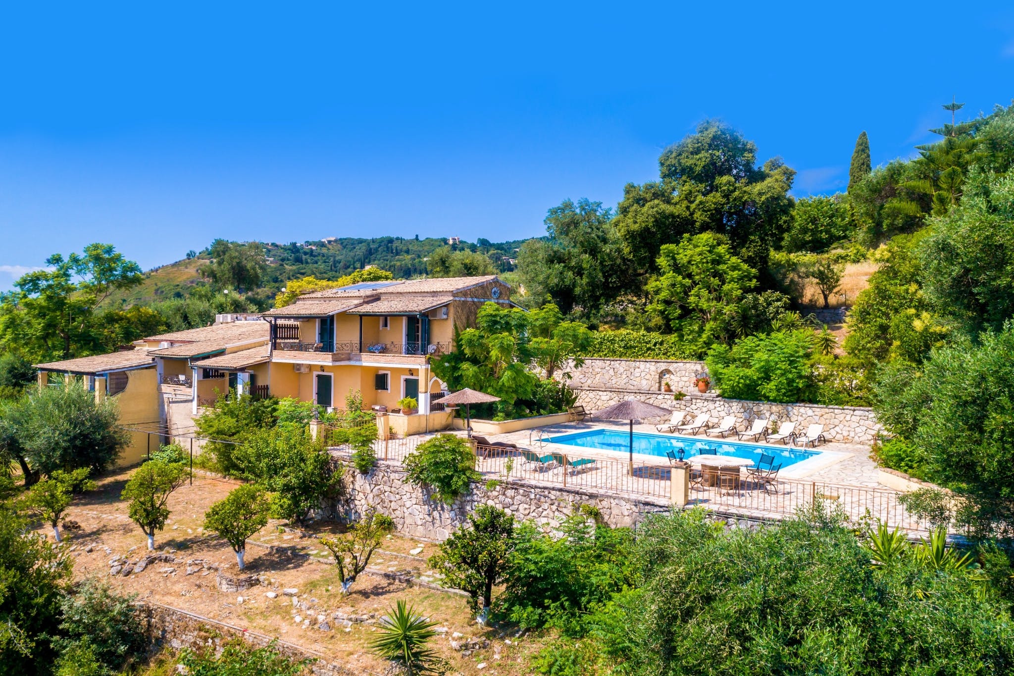 Villa Ostria Nymfes Kassiopi: Spacious 6-Bedroom Apartment with Sea Views and Pool, Kassiopi