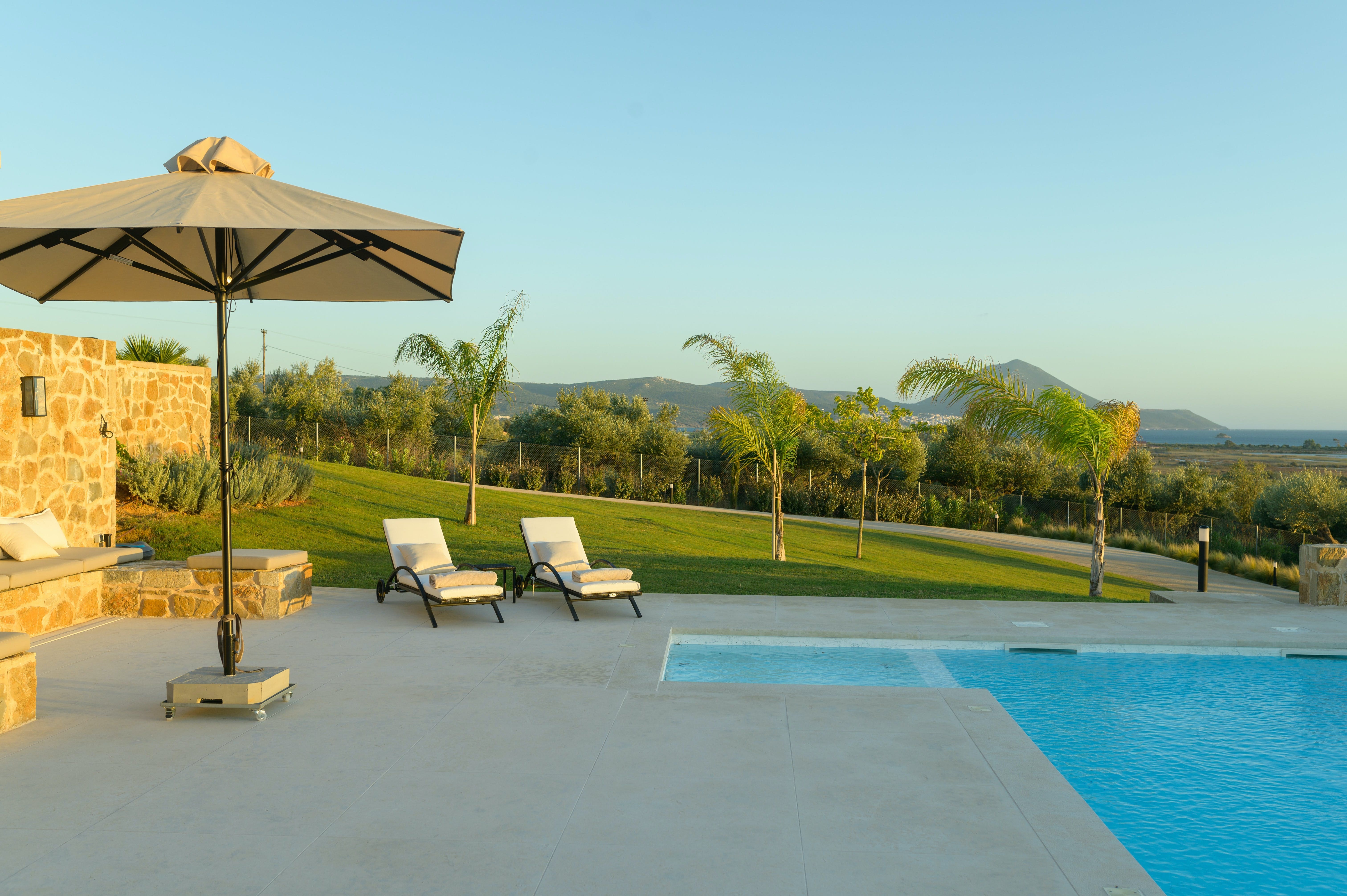 Villa Boreas Koroni The Peloponnese: Luxury 4-Bedroom Villa with Seaview and Pool, Messenia