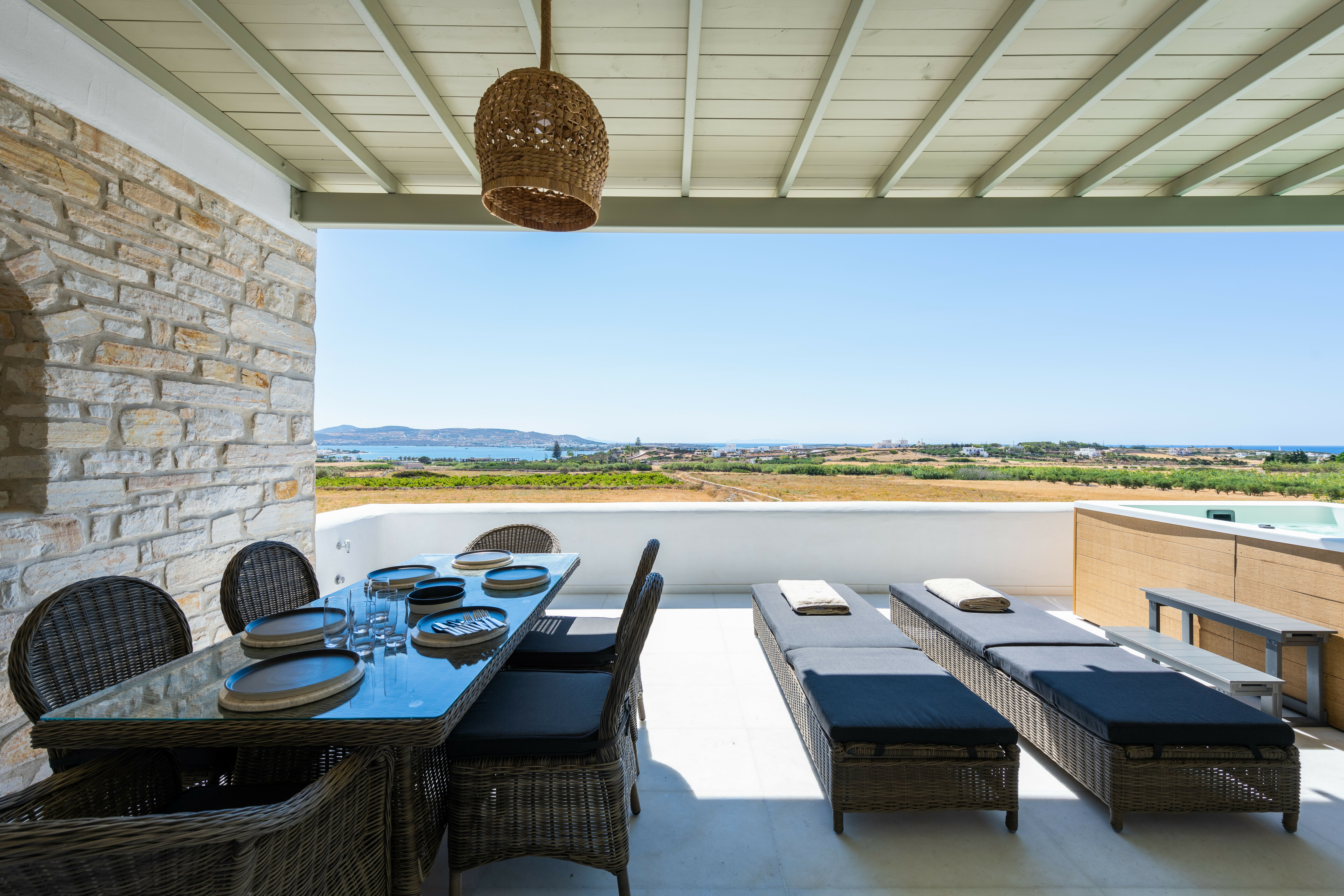Villa Lefkos Marpissa Paros-831044: Luxury 4-Bedroom Villa with Sea Views and Air Conditioning, Paros
