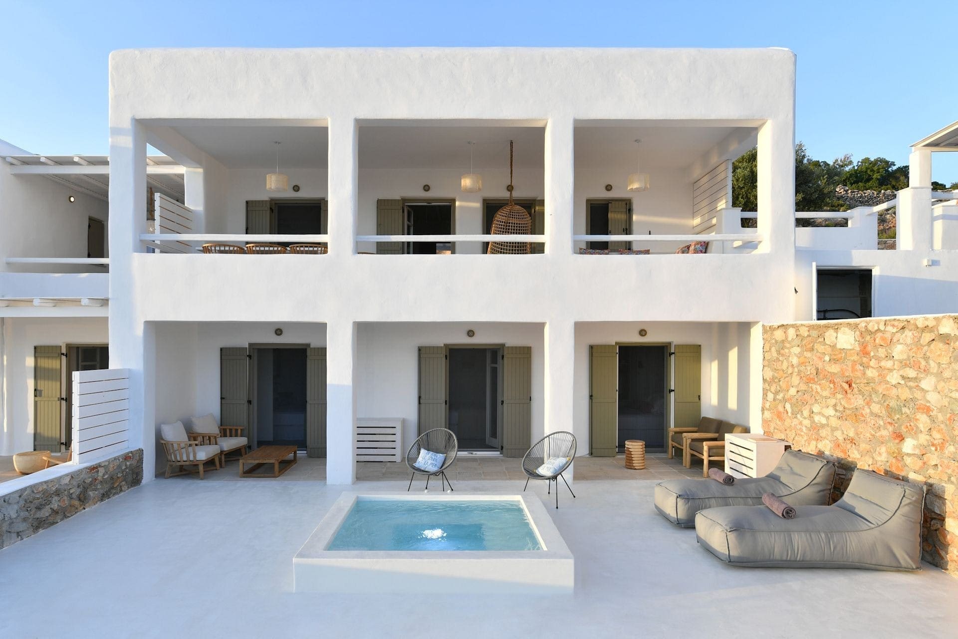 Villa Lefkos Alyki Paros-710808: Elegant 4-Bedroom Apartment with Seaview and Pool, Paros