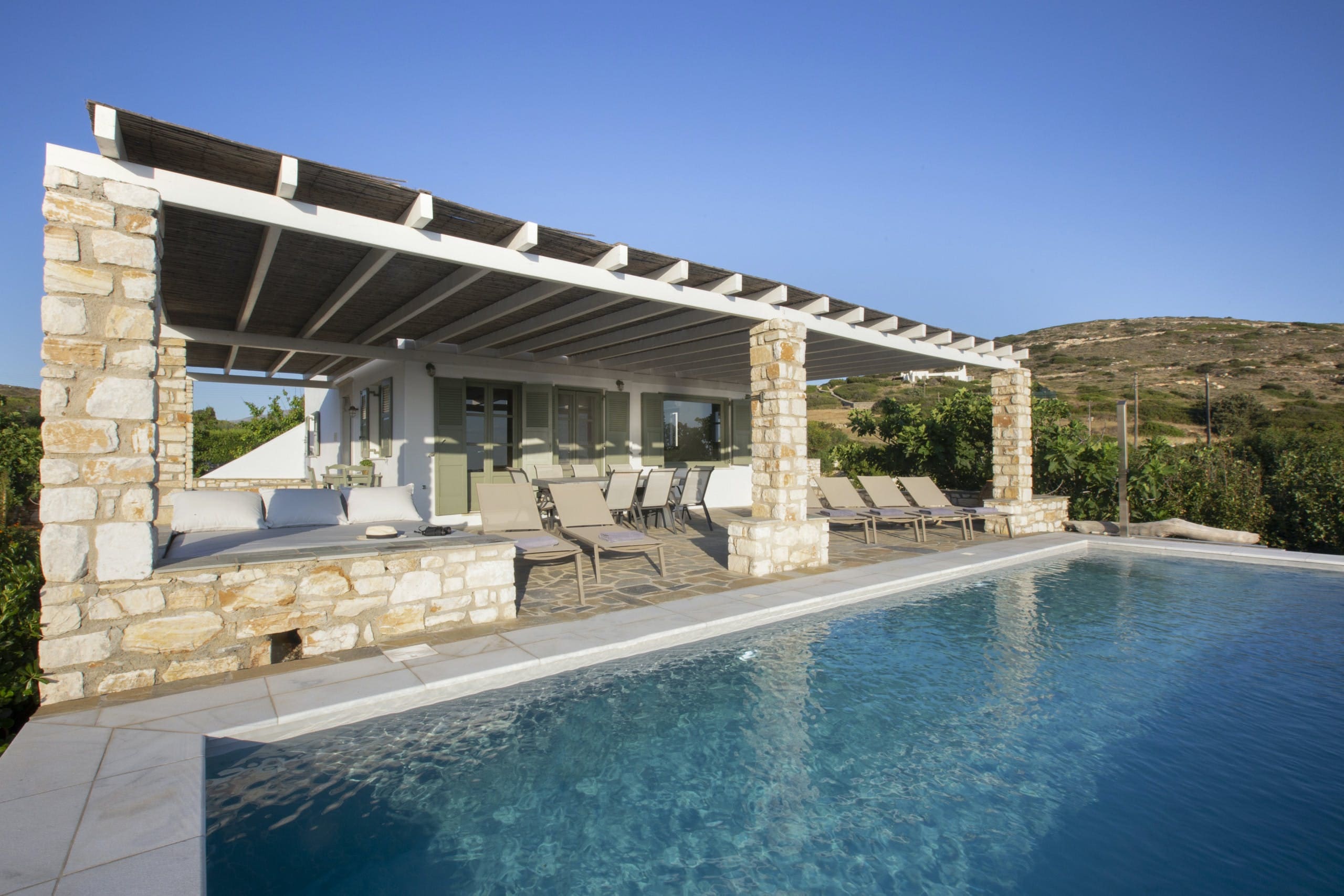 Villa Lysias Marmaro Paros-749243: Luxury 4-Bedroom Apartment with Seaview and Pool, Paros