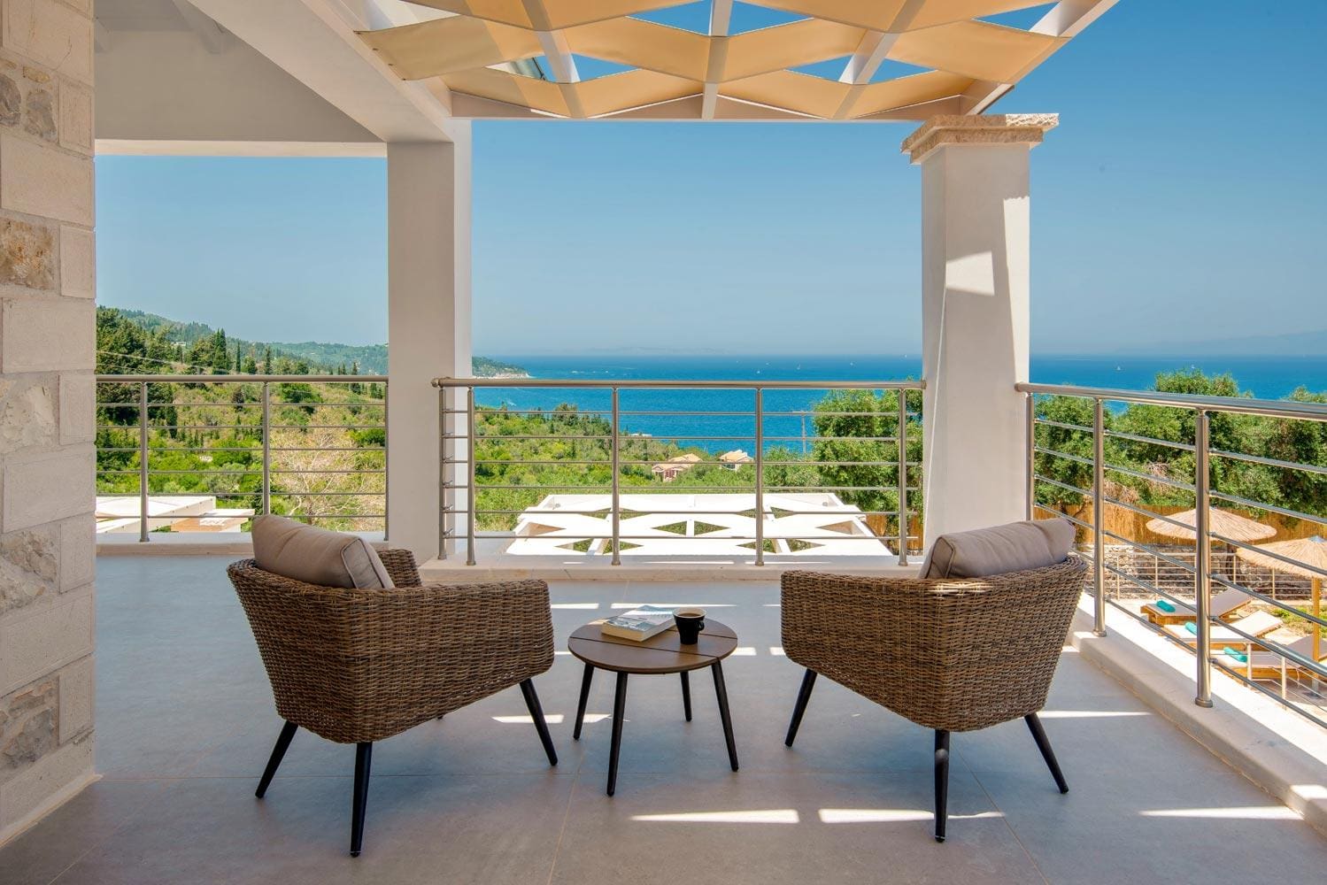 Villa Lefki Mongonissi Paxi: Luxury 4-Bedroom Apartment with Seaview and Pool, Paxi