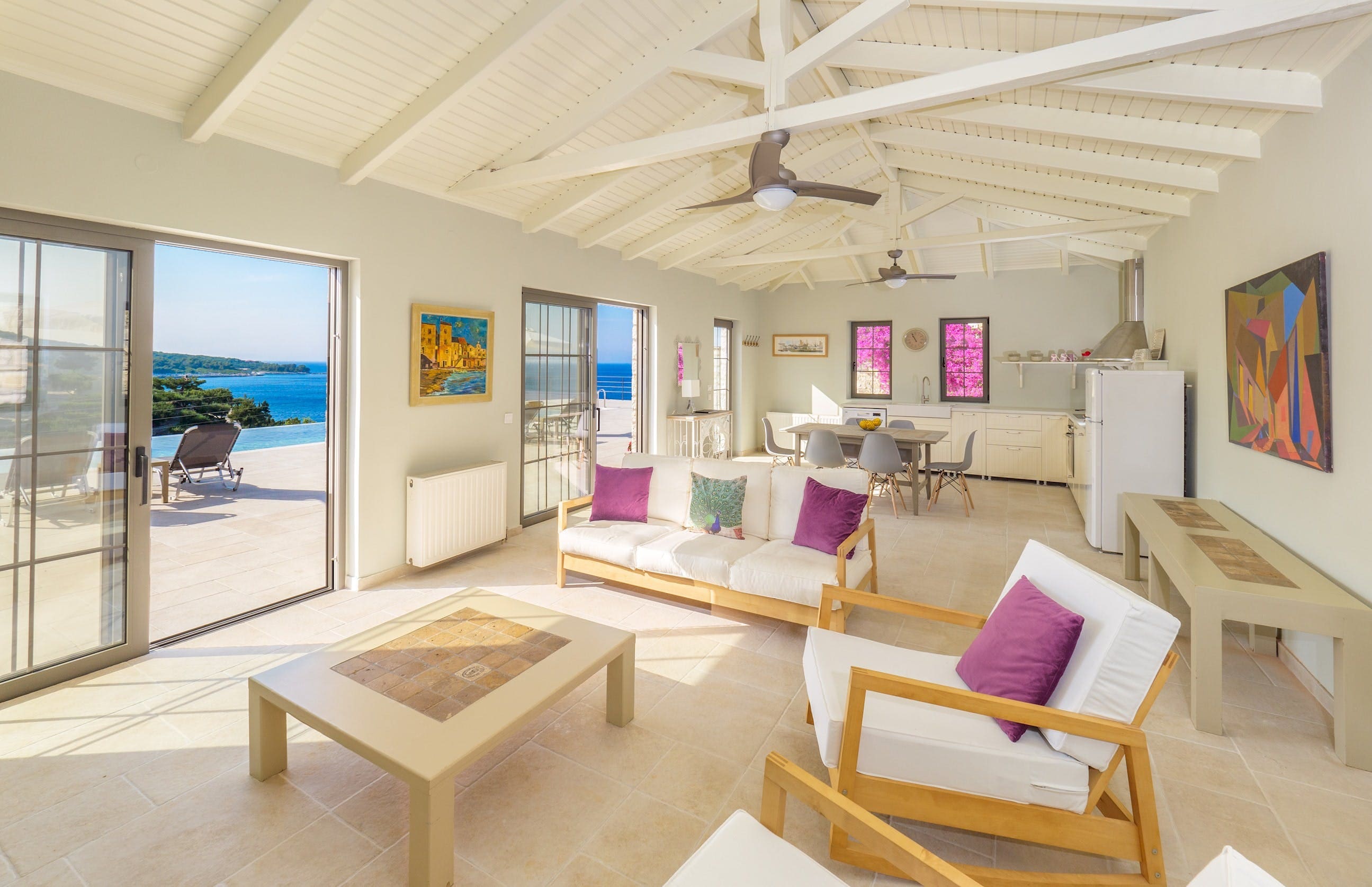 Villa Ostria Voutoumi Paxi: Elegant 3-Bedroom Apartment with Sea Views and Pool, Paxi