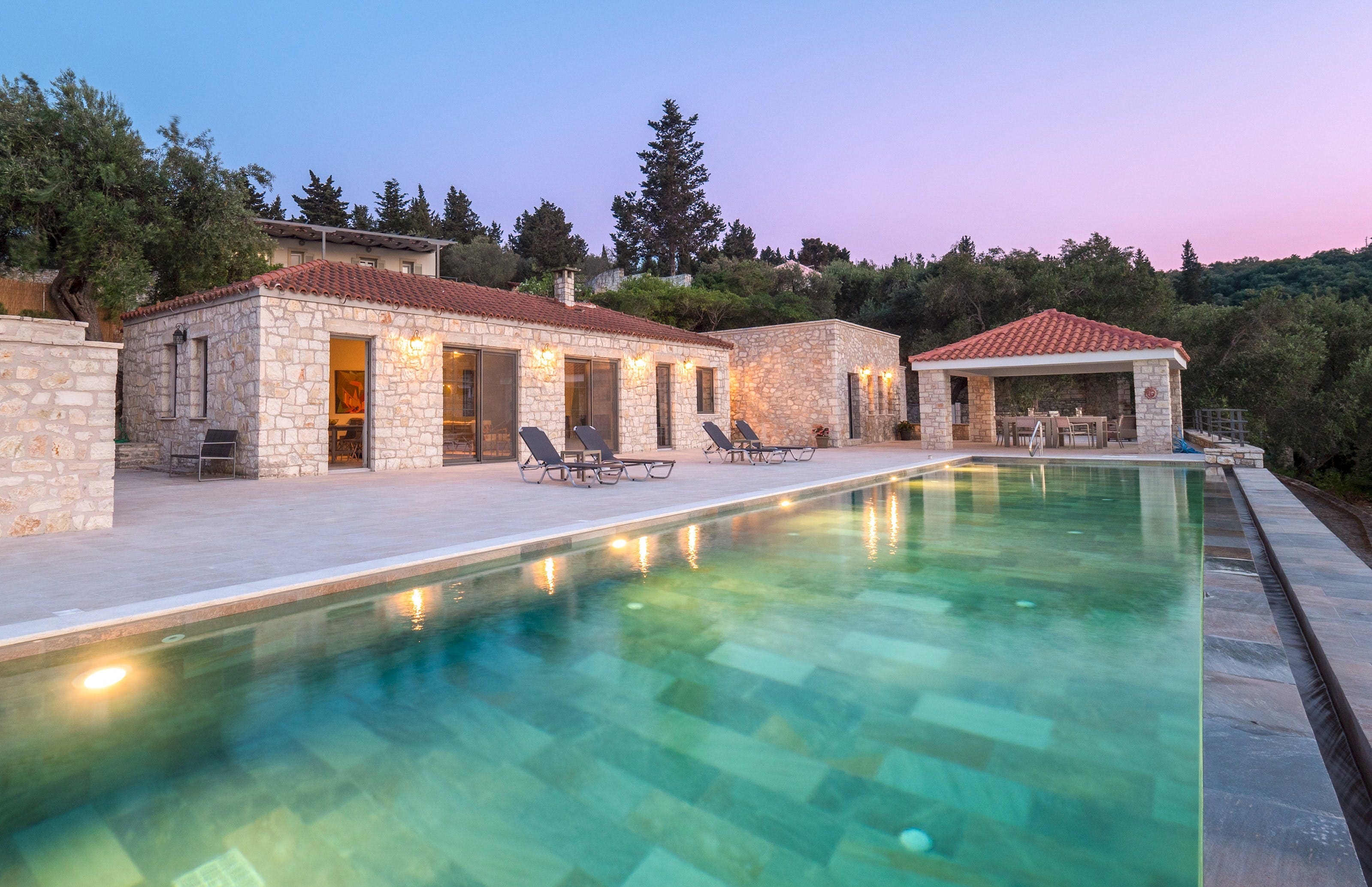 Villa Ostria Voutoumi Paxi: Elegant 3-Bedroom Apartment with Sea Views and Pool, Paxi