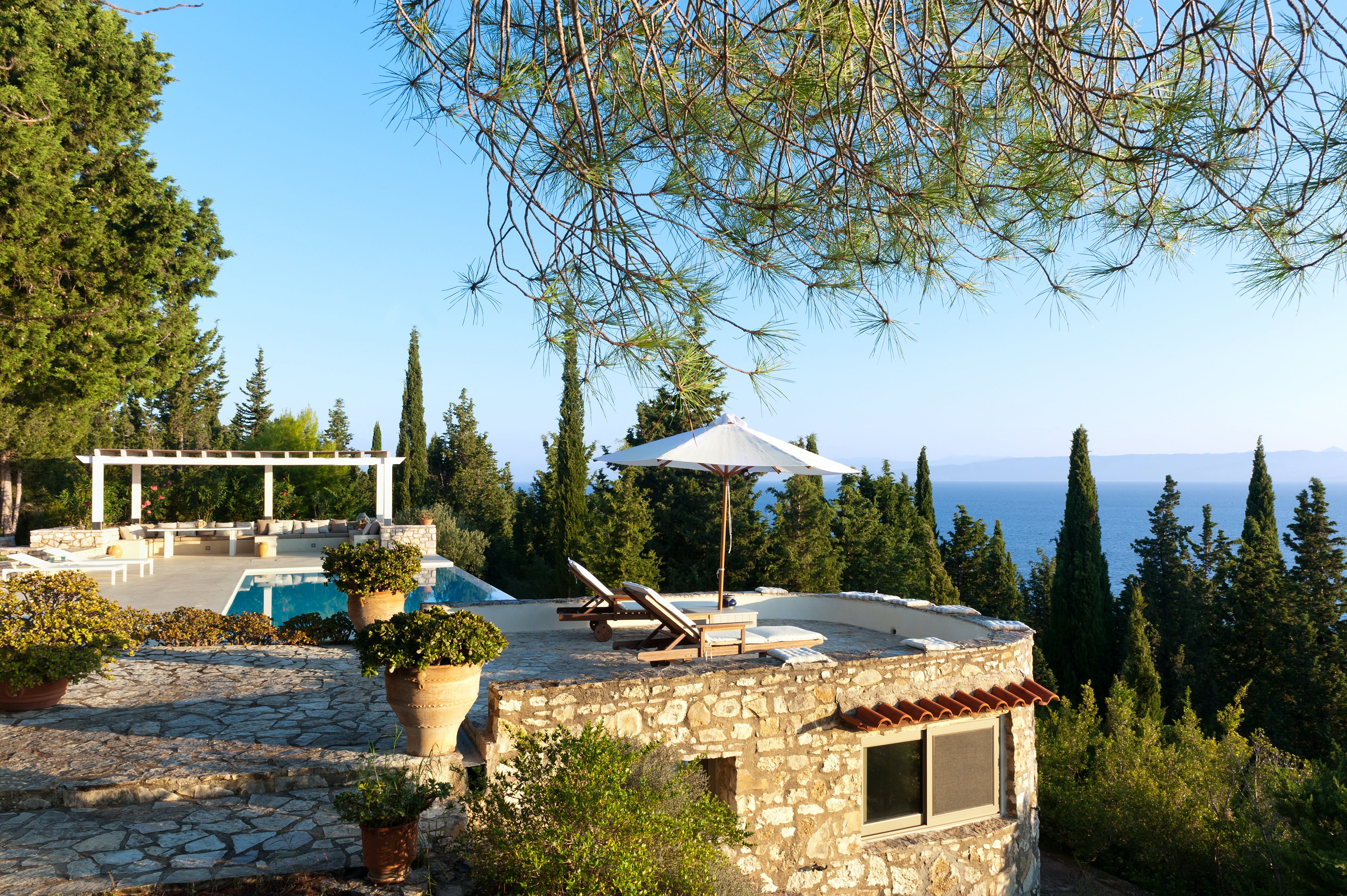 Villa Meltemi Paxi: Luxury 4-Bedroom Apartment with Infinity Pool and Sea Views, Paxi