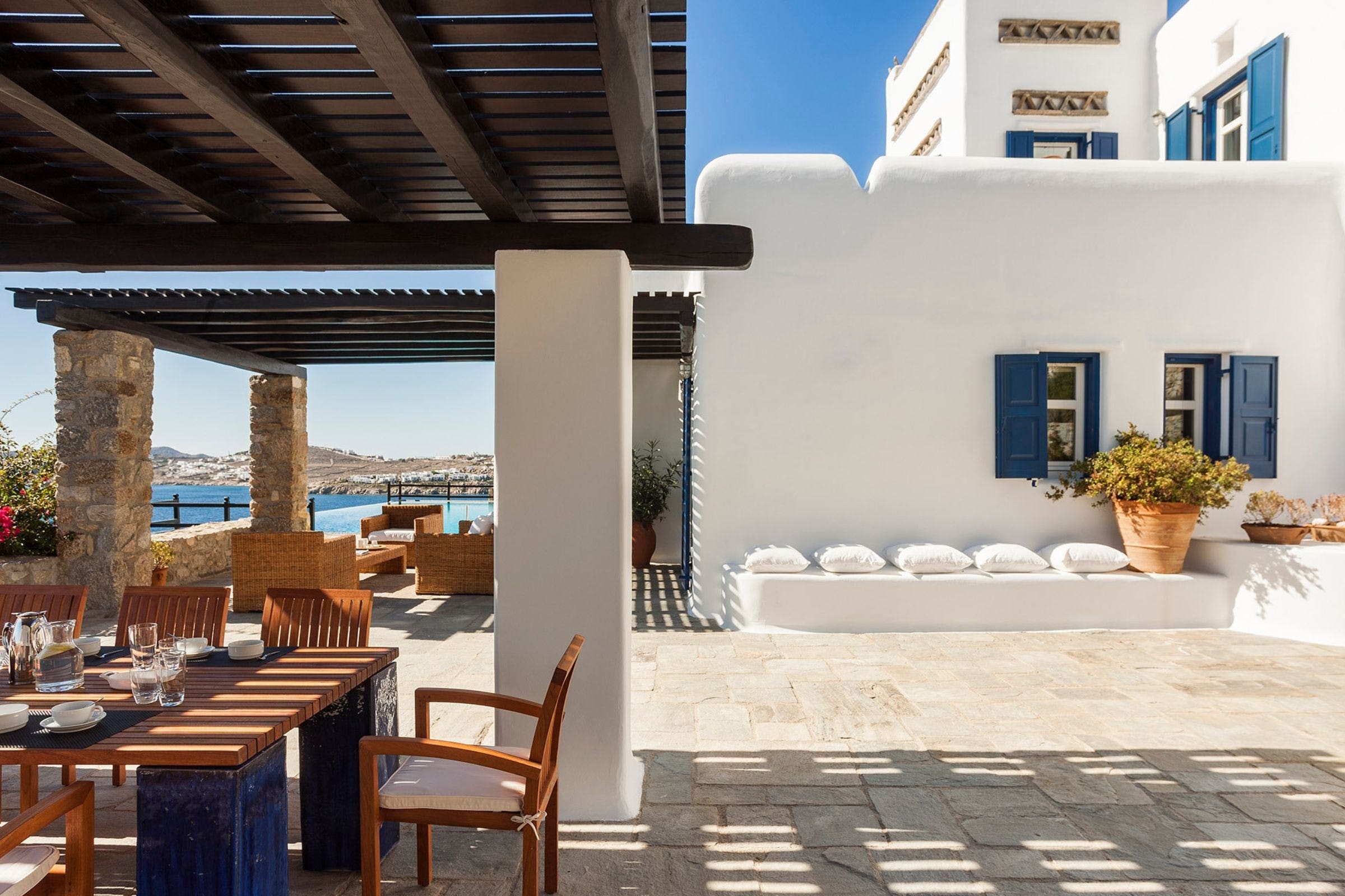 Villa Kaikias Nammos Psarou: Luxury 5-Bedroom Villa with Infinity Pool and Sea Views, Mykonos