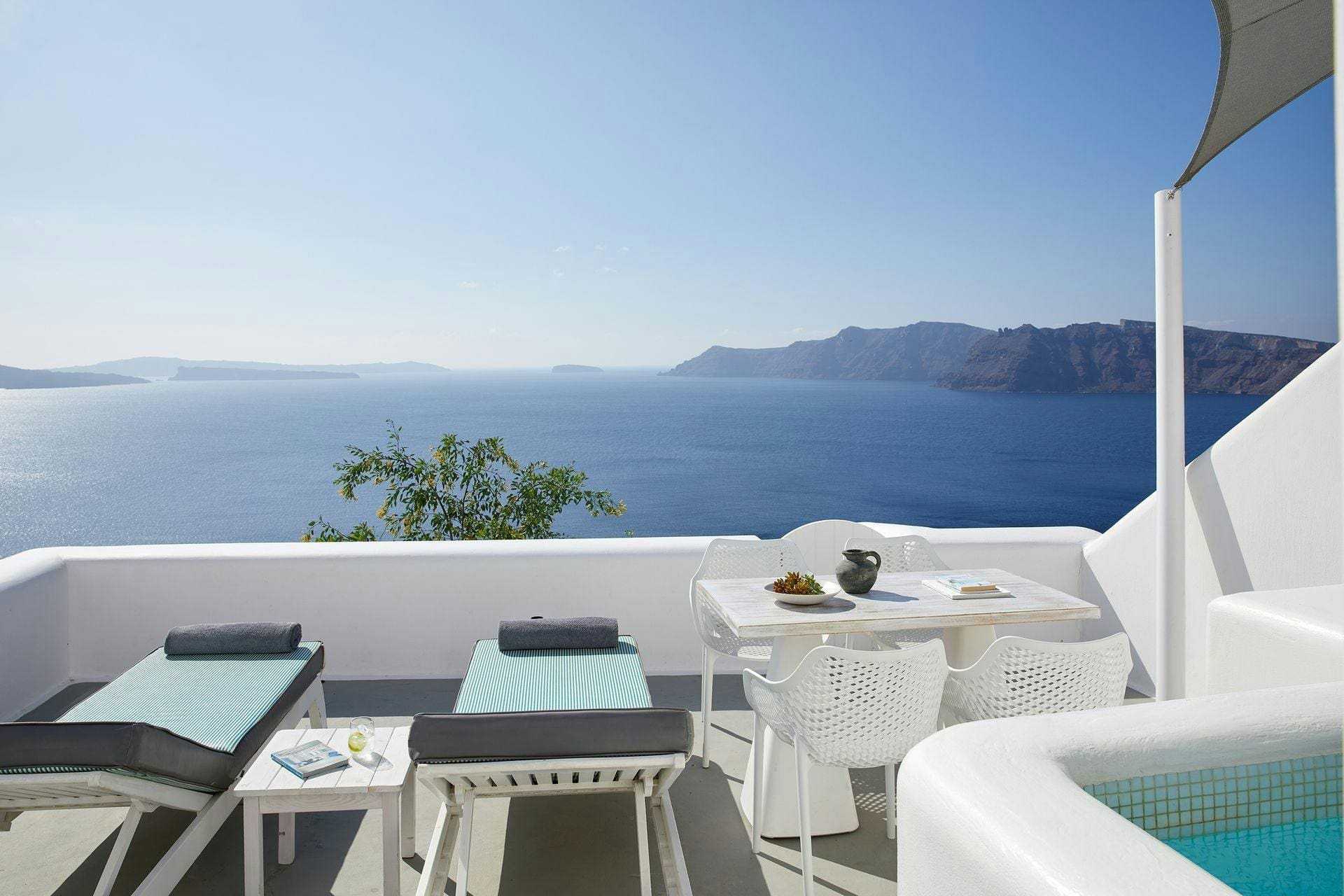 Villa Lefkos Pyrgos Santorini-746262: Exclusive 1-Bedroom Apartment with Infinity Pool and Sea View, Santorini