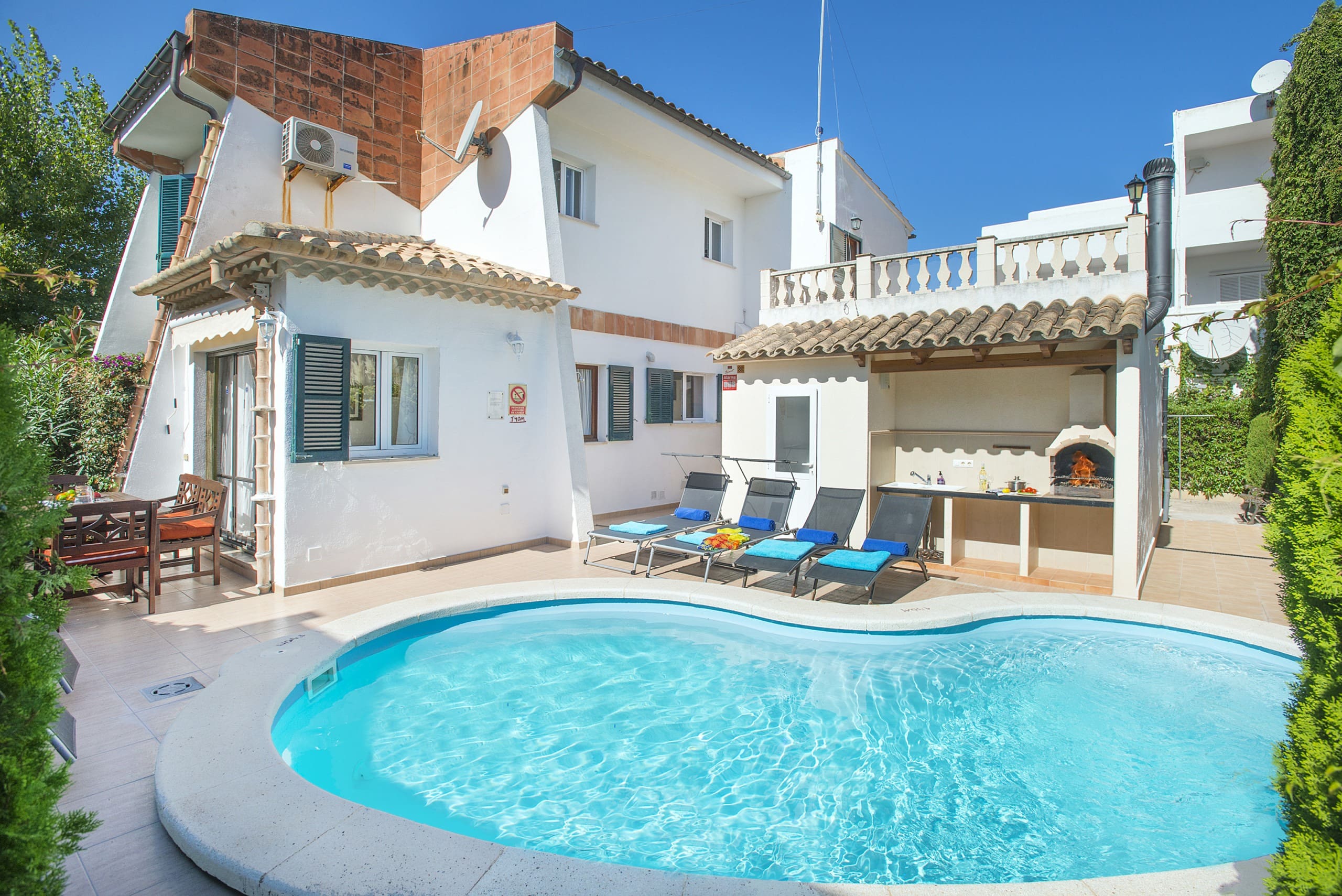 Villa Añil Boquer Pollença-838587: Charming 3-Bedroom Apartment with Pool and Sea Views, Pollença