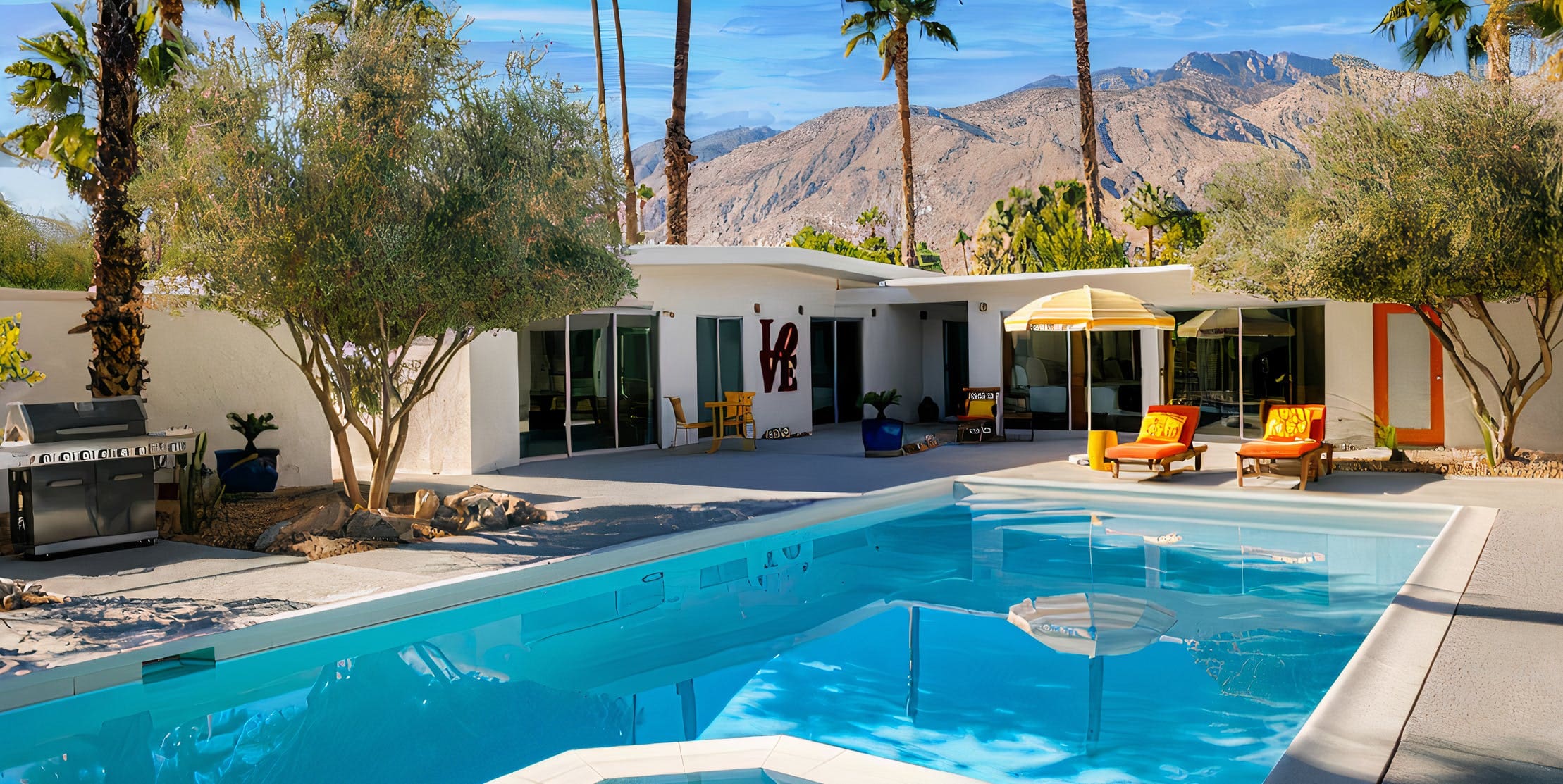 Villa Vermeil Bogert Trail Cathedral City: Luxury 3-Bedroom Villa with Private Pool and Hot Tub, Cathedral City
