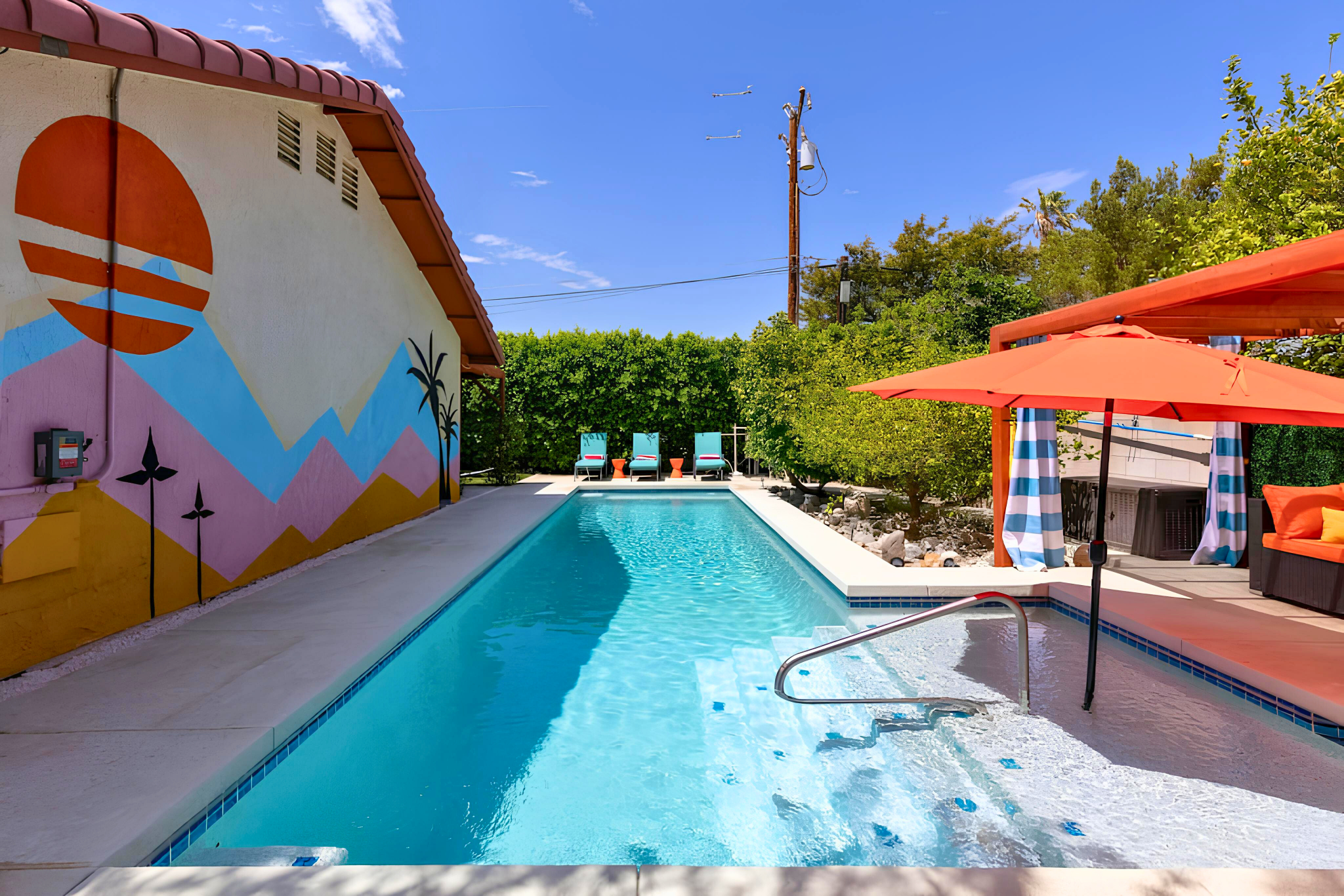 Villa Safran East Palm Canyon Cathedral City: Luxury 3-Bedroom Villa with Heated Pool and Hot Tub, Cathedral City