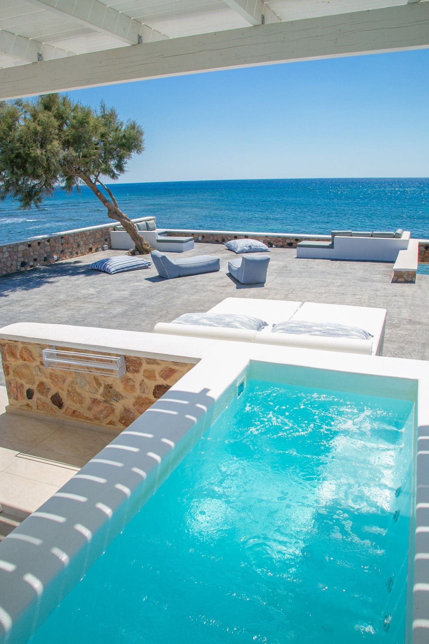 Villa Lefkos Emporio Santorini-838412: Contemporary 1-Bedroom Apartment with Hot Tub and Sea Views, Santorini