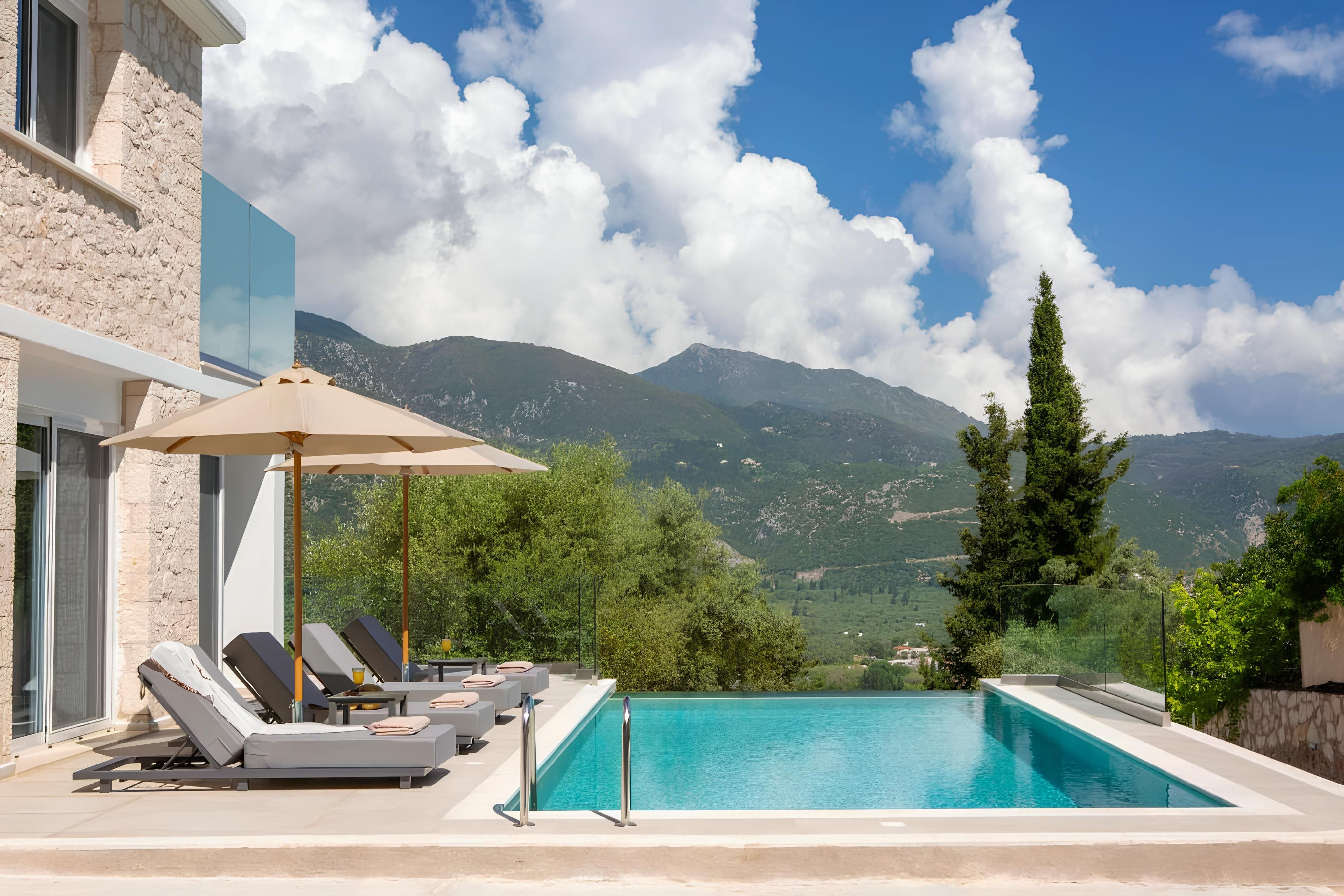 Villa Vlychó Lefkada: Luxury 6-Bedroom Villa with Private Pools and Sea Views, Lefkada