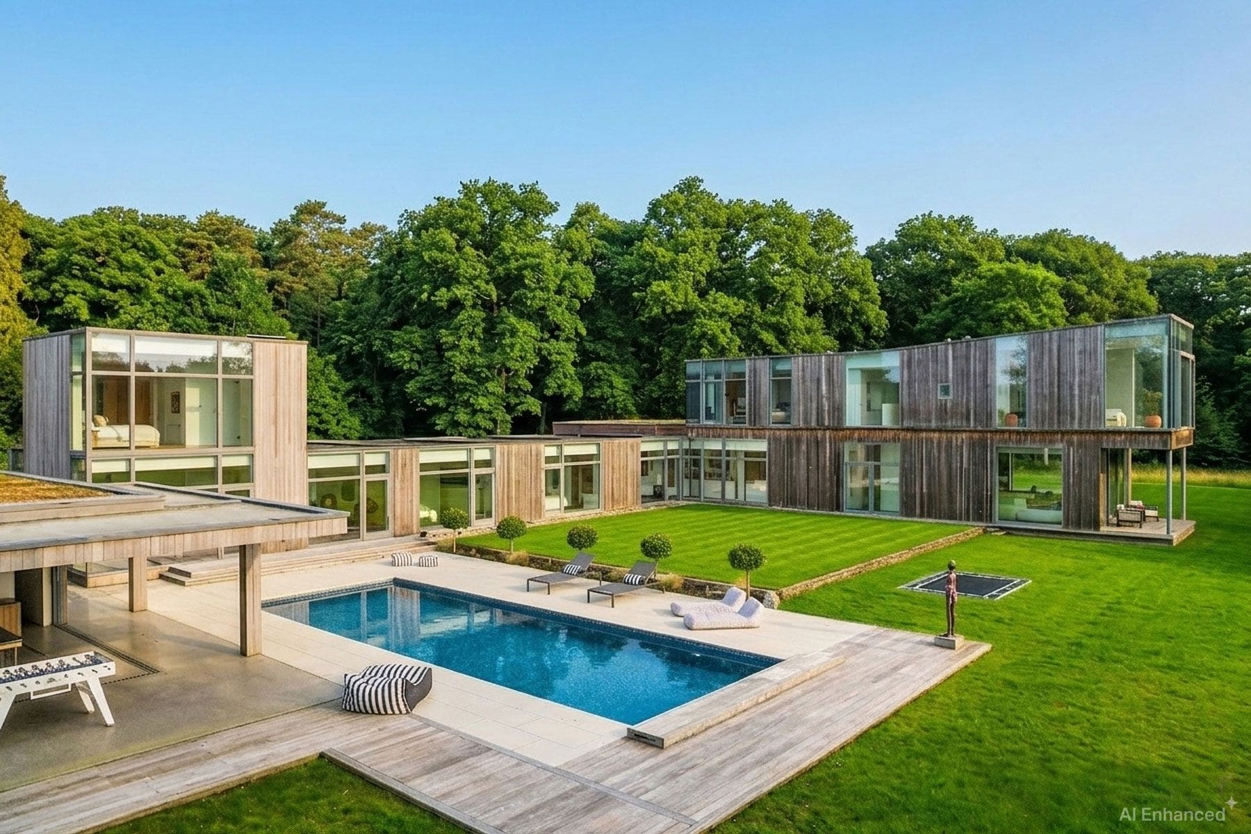 Villa Celestine Combe Chiddingfold: 6-Bedroom Luxury Villa with Heated Pool and Spa in Surrey Co