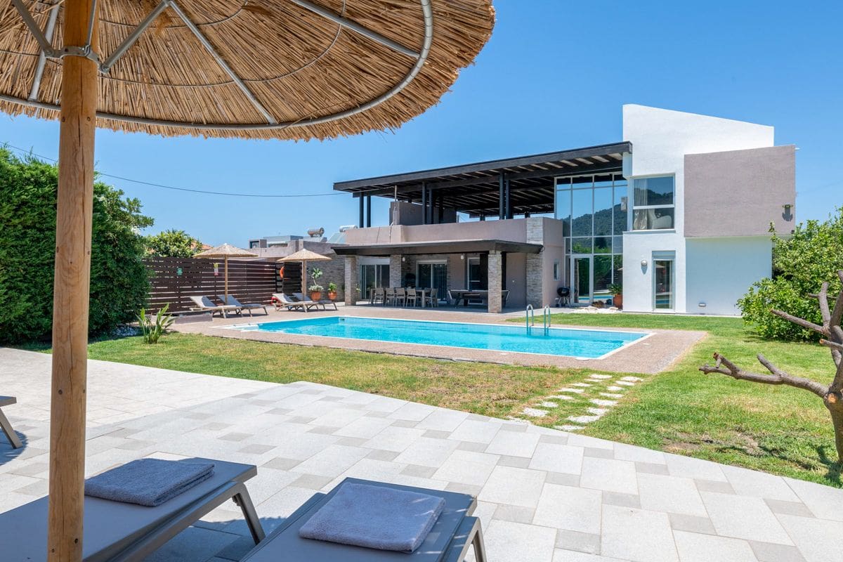 Villa Chrysafgi Filerimos Rhodes: 3-Bedroom Private Pool Villa with Spa in Ialysos, Rhodes, Gr