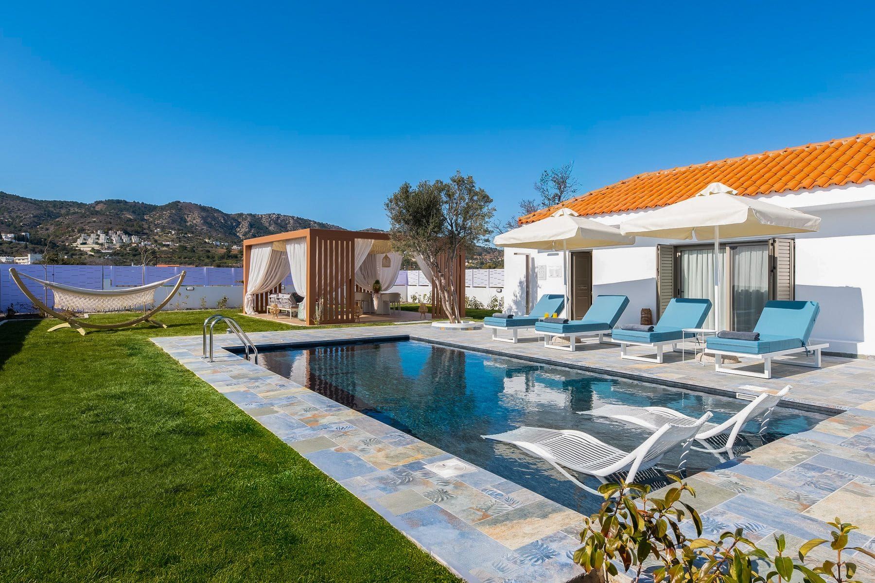 Villa Chrysafi Lindos Rhodes: 4-Bedroom Villa with Spa Near Beach in Rhodes, Greece | 8 Gu