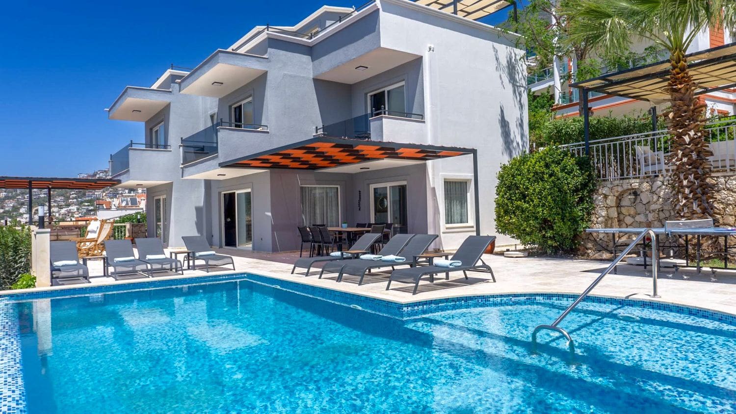 Villa Şafak Kalamar Kalkan: 5-Bedroom Sea View Villa with Private Pool and Spa in Kalkan