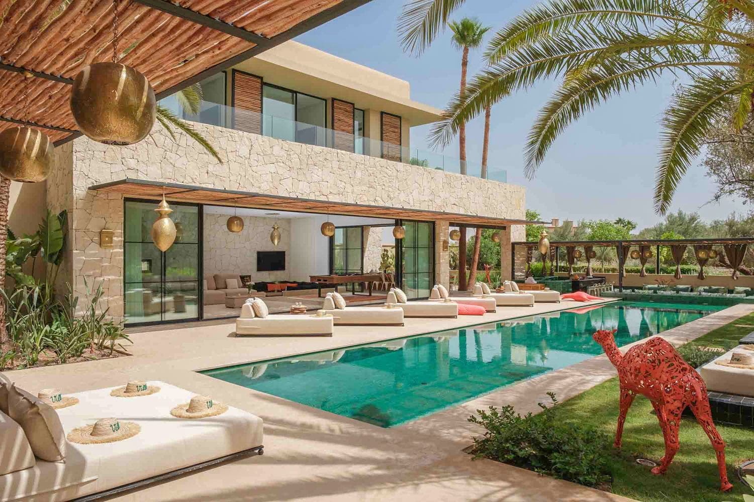 Villa Safran Jeddi Marrakech: 8-Bedroom Private Spa Villa with Heated Pool in Marrakech, M