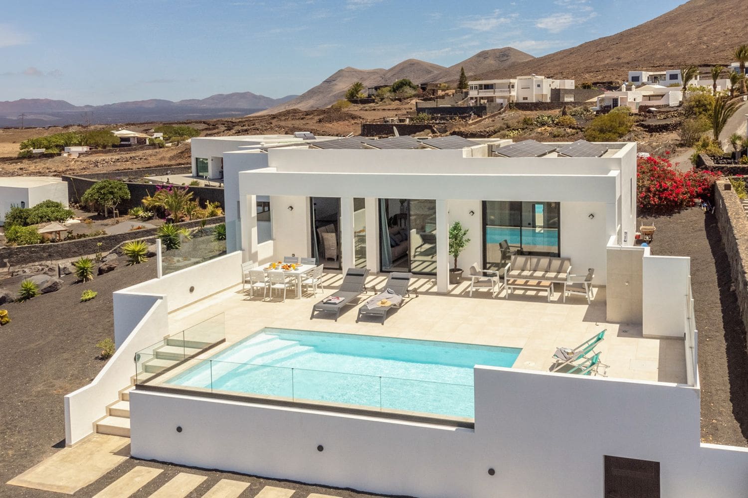 Villa Solana Teguise Lanzarote: 3-Bedroom Seaview Villa with Heated Pool & Spa in Lanzarote,