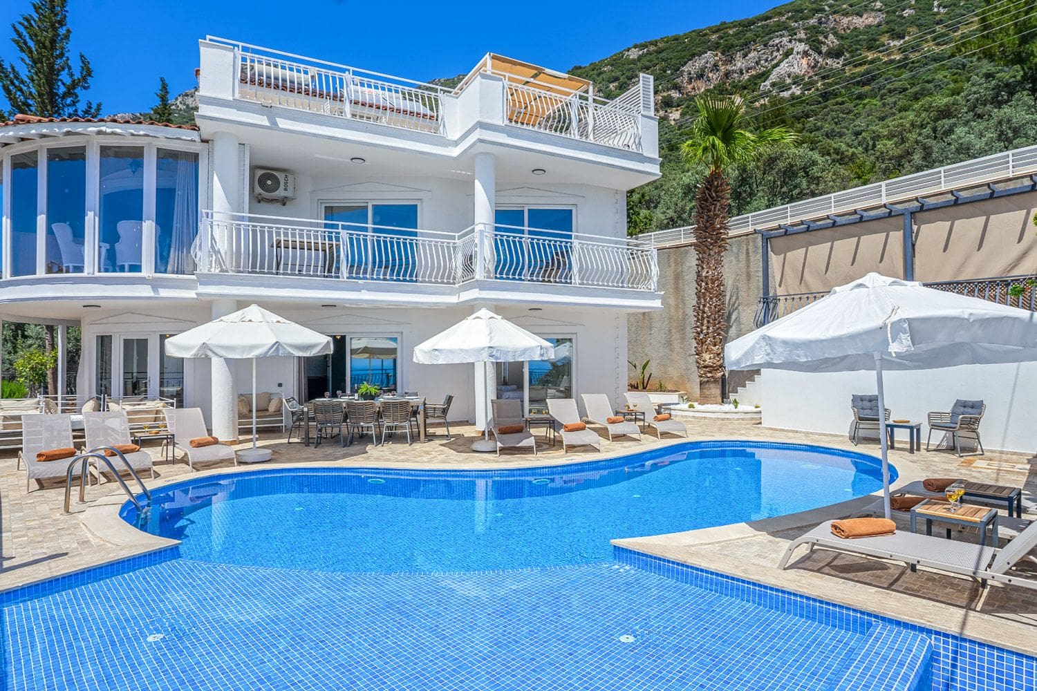 Villa Yıldız Çukurbağ Kaş: 5-Bedroom Sea View Villa with Private Pool and Spa in Kas, T