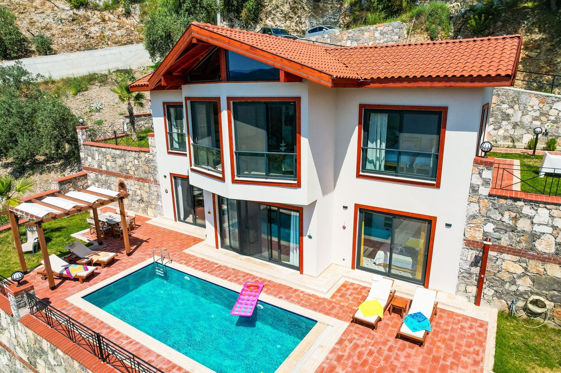 Villa Zeytin Bozburun Muğla: 3-Bedroom Private Pool Villa with Mountain Views in Gökçeova